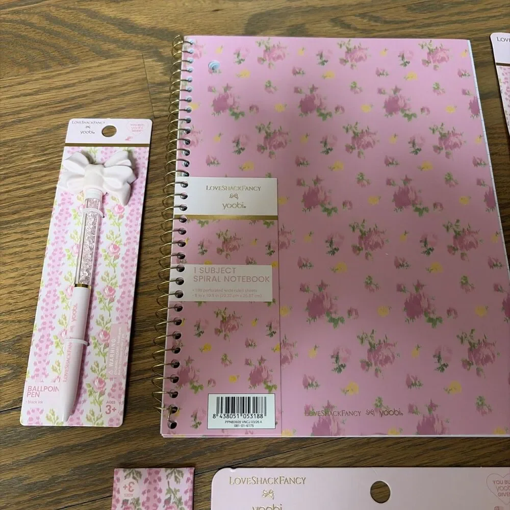 LoveShackFancy x Target Yoobi School Supply 11 ITEMS BUNDLE LOT New